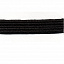 Тесьма плетеная эластичная (черный)