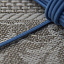 Шнур плетеный эластичный, 2,2 мм, п/эфир, латекс (т.голубой)