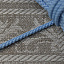 Шнур плетеный отделочный (голубой)